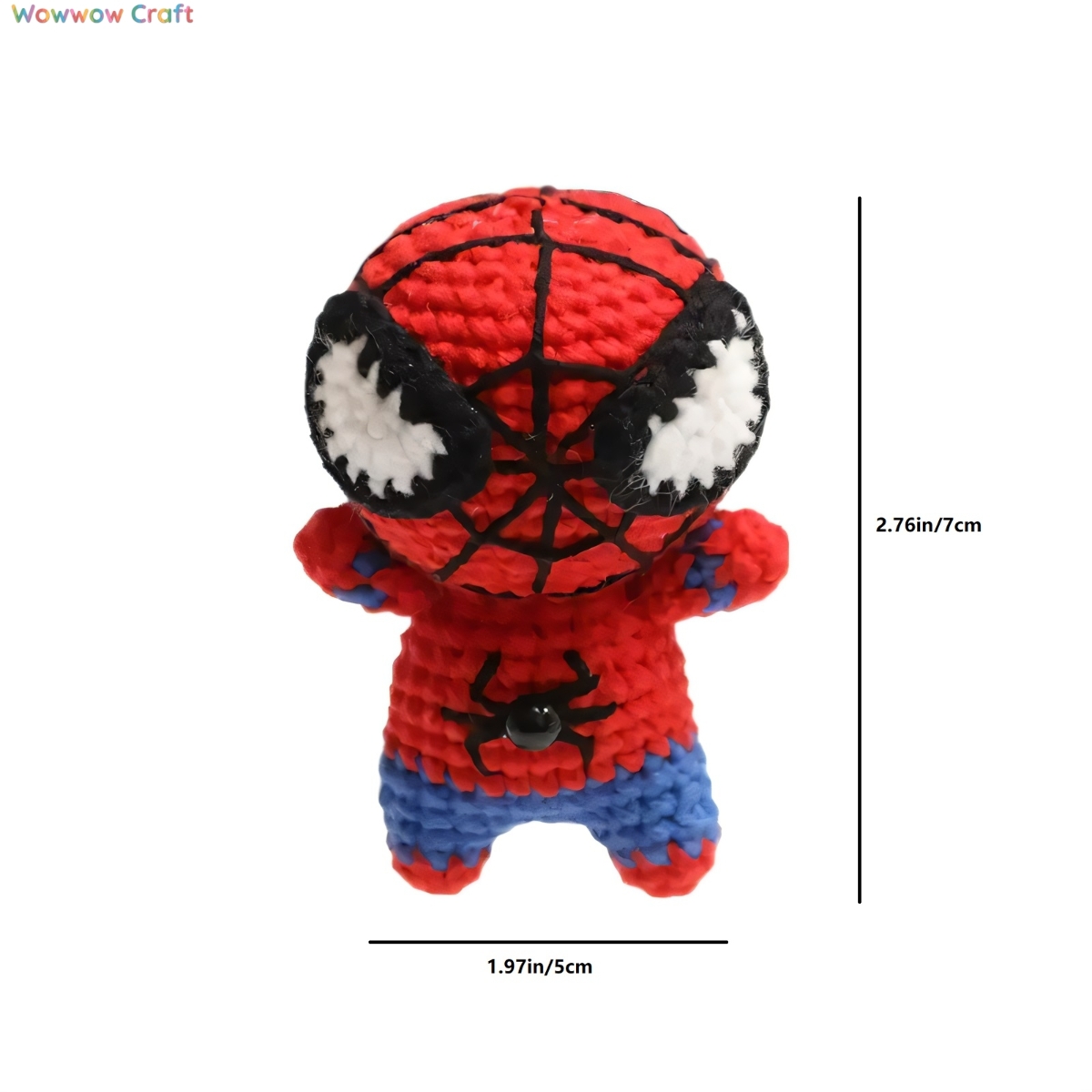 Pendants,Crochet Doll,Cute Handmade Crocheted Spiderman Doll - Hand-Crochet Doll